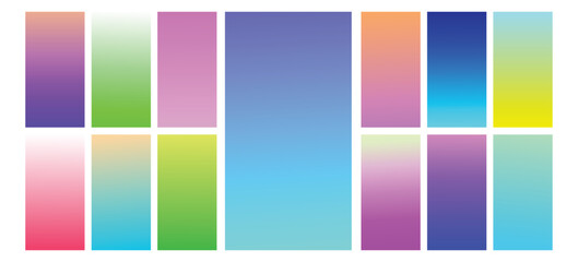 Fototapeta premium Modern Screen vector gradient Background. Vibrant smooth color gradient for Mobile Apps, UI, UX Design. Bright Soft Color Gradient for apps. 