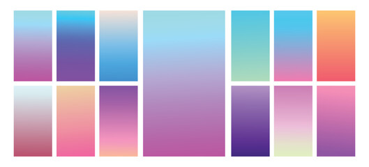 Modern Screen vector gradient Background. Vibrant smooth color gradient for Mobile Apps, UI, UX Design. Bright Soft Color Gradient for apps.
