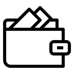 Icon Purse With Style Outline