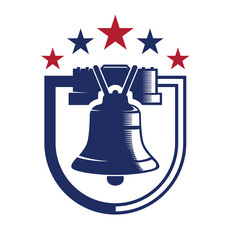 liberty bell logo vector