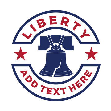 liberty bell logo vector