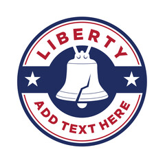 liberty bell logo vector