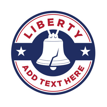liberty bell logo vector