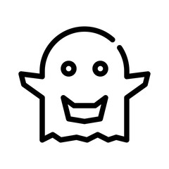 monster simple line icon