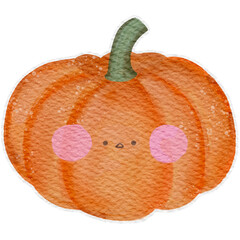 cute vegetable pumpkin emotion.