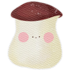 cute vegetable oringi mushroom emotion.