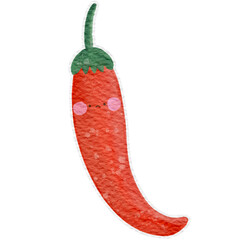 cute vegetable chili emotion.