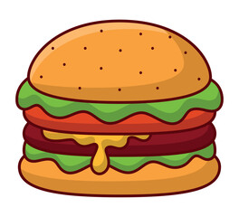 burger icon design