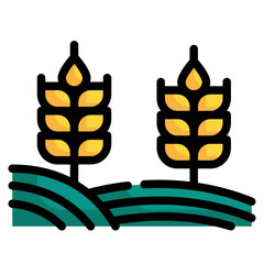 weed seed agriculture filled outline icon