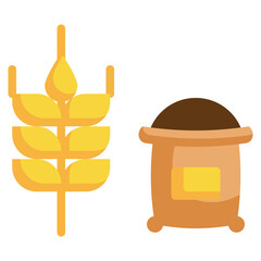 seed farming agriculture flat icon