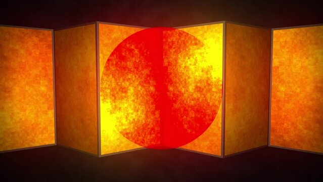 金屏風・日本・和