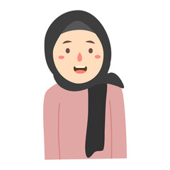 hijab outfit cute simple character