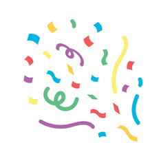 Party Icon. Confetti illustration