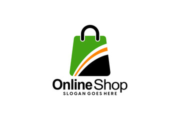 Fototapeta premium Supermarket logo template with shopping cart