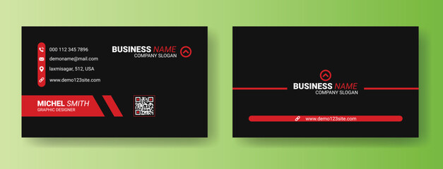 Corporate and creative modern business card template