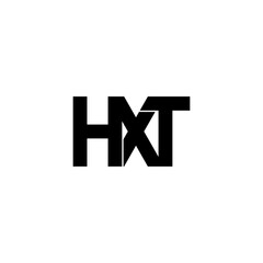 Fototapeta premium hxt lettering initial monogram logo design
