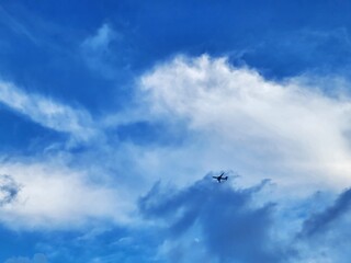 airplane in the sky