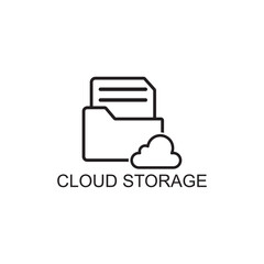 Fototapeta na wymiar cloud storage icon , database icon