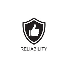 reliability icon , statement icon vector