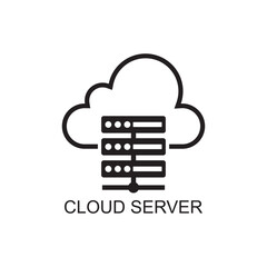 cloud server icon , computing icon
