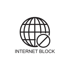 internet block icon , website icon