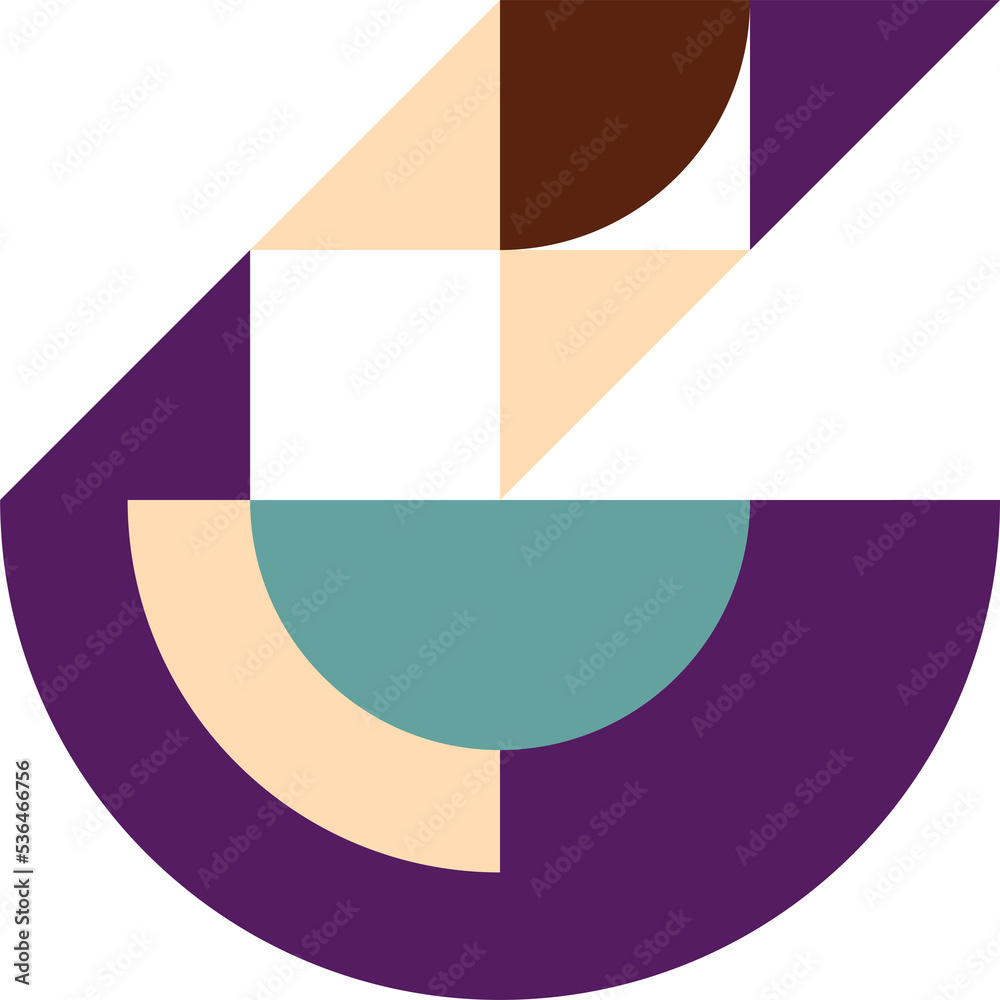 Poster Trendy geometric square with abstract patterns in multiple colors and shapes. Creative contemporary design element for decoration of pop theme design.	