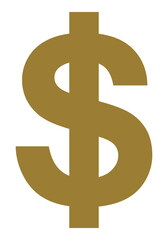 Dollar, USD Currency Icon Symbol. Dollar Money Illustration for Pictogram or for Graphic Design Element. Format PNG
