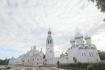 Obraz premium vologda church landscape russia religion orthodoxy panorama