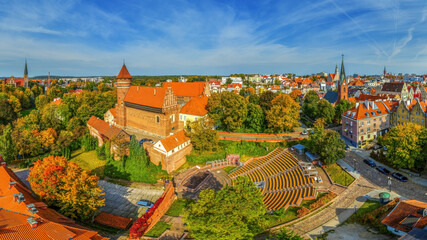 Olsztyn z lotu ptaka