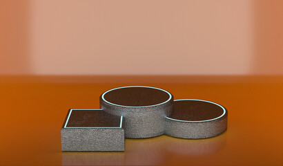 elegant Abstract background scene 3D illustration