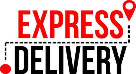Express Delivery. Stopwatch. Vector illustration