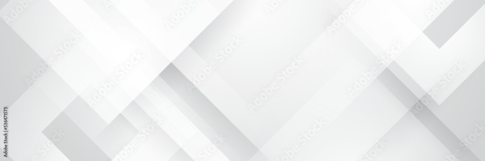Canvas Prints elegant abstract white banner background with shiny lines