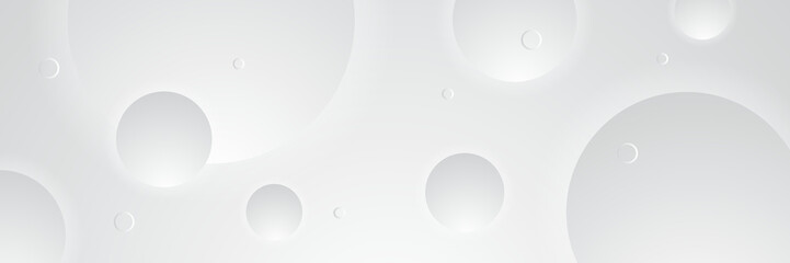 elegant abstract white banner background with shiny lines