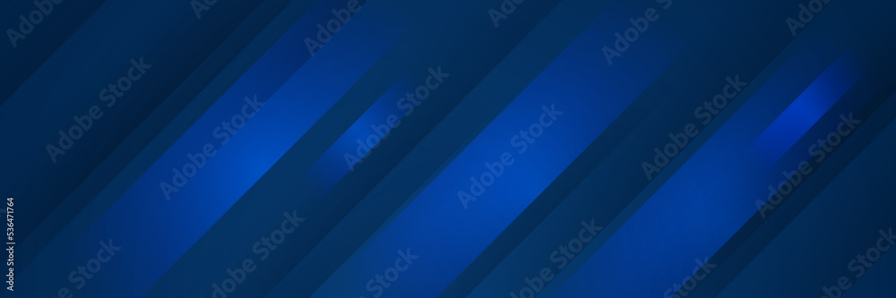 Wall mural minimal geometric blue banner background abstract design. vector abstract graphic design banner patt