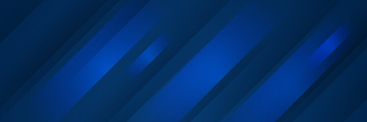 Obraz premium Minimal geometric blue banner background abstract design. Vector abstract graphic design banner pattern background template.