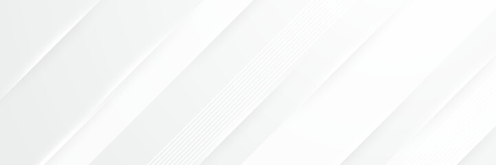 elegant abstract white banner background with shiny lines