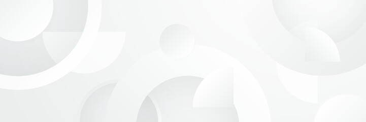 elegant abstract white banner background with shiny lines