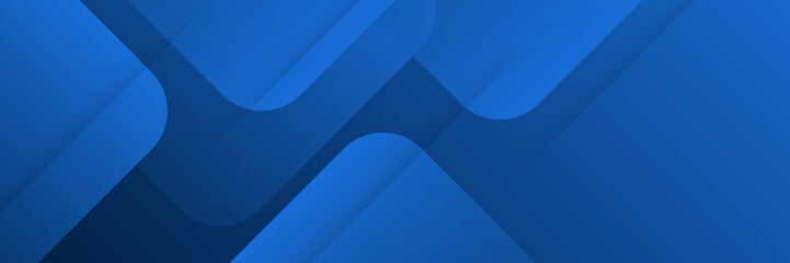 Modern blue abstract web banner background creative design