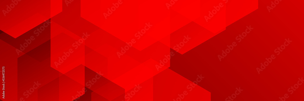 Wall mural minimal geometric red banner background abstract design. vector abstract graphic design banner patte