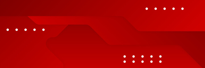 Minimal geometric red banner background abstract design. Vector abstract graphic design banner pattern background template.