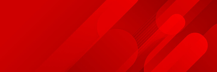 Minimal geometric red banner background abstract design. Vector abstract graphic design banner pattern background template.