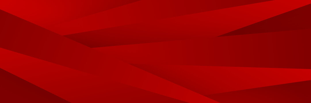 Minimal geometric red banner background abstract design. Vector abstract graphic design banner pattern background template.