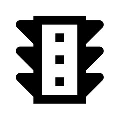 Traffic Lights Flat Vector Icon