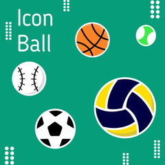 world sports day commemoration background. with a simple and unique ball icon