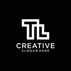 Initials letter T L Logo Design Template