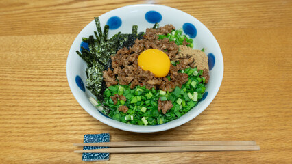 日本の食べ物｜名古屋名物・台湾まぜそば　イメージ