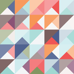 Abstract Bauhaus geometric pattern background, vector circle, triangle and square lines color art design. Colorful Bauhaus pattern background