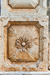 traditional decoration on the wall in Olhao, Algarve, Portugal