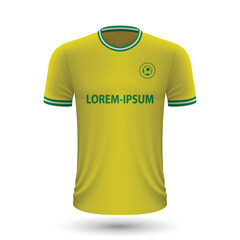 Realistic soccer shirt Mamelodi Sundowns