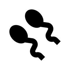 Sperms Flat Vector Icon